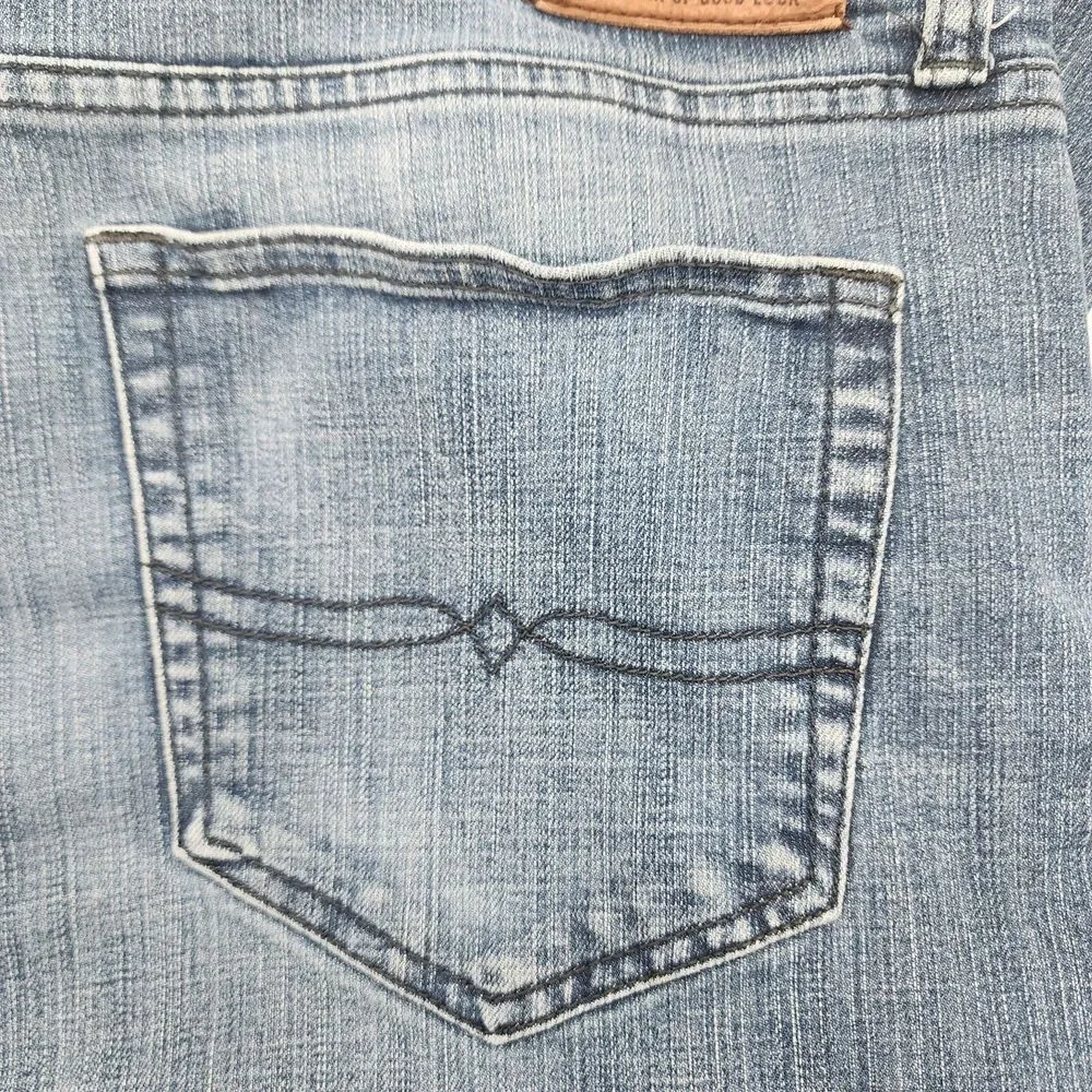 Lucky Brand 121 Slim Jeans Men's Size 38x34 Straight Leg Medium‎ Wash Blue Denim